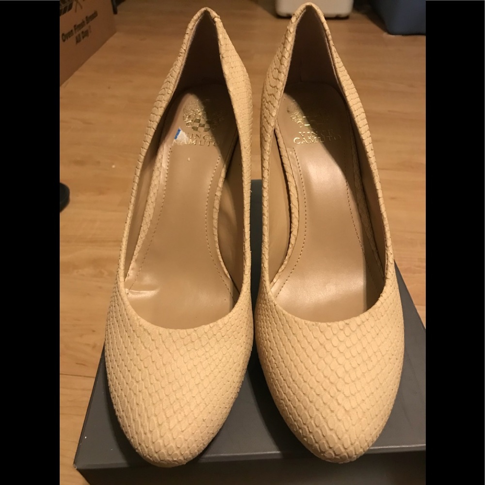 Cream color Vince Camuto Heels.
